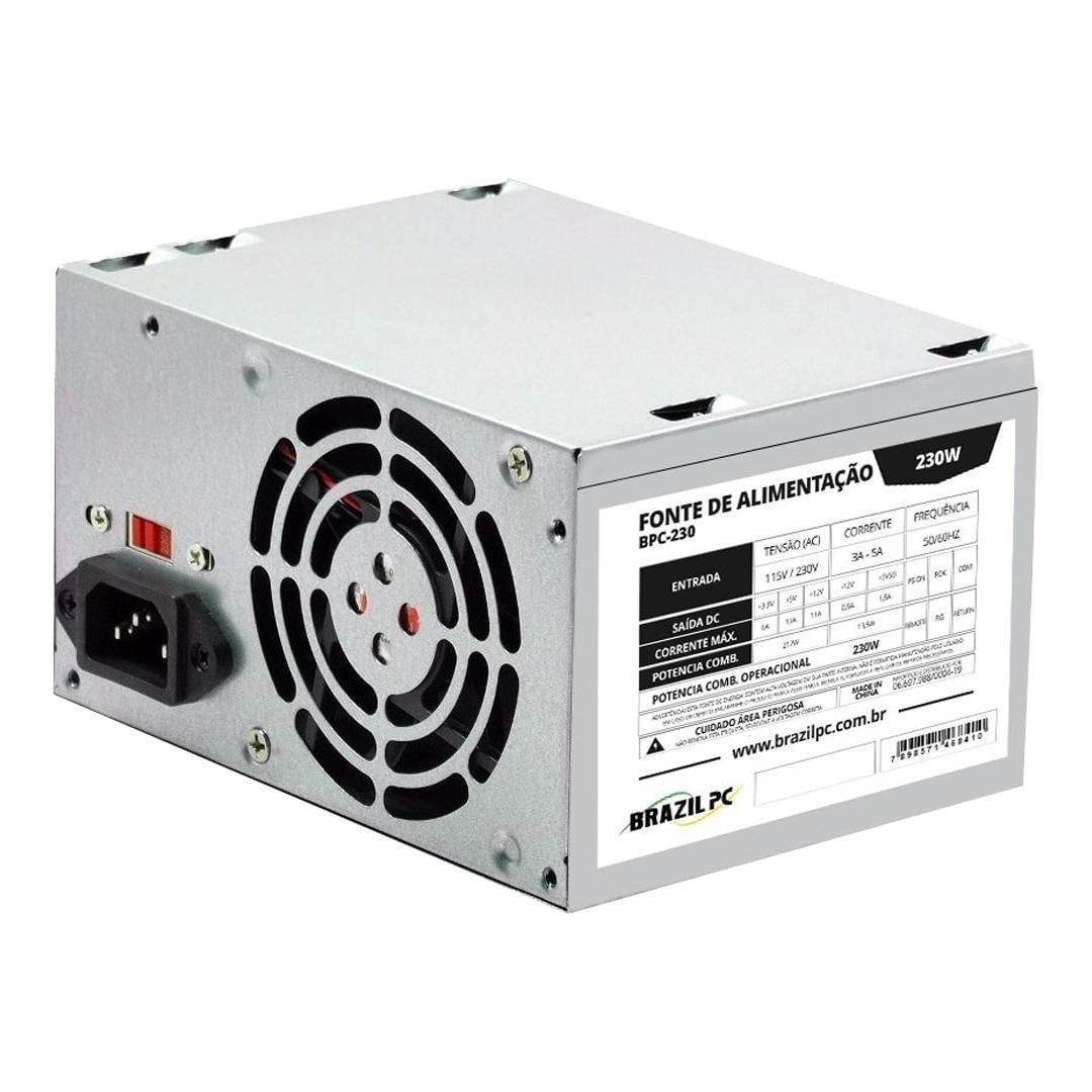 Fonte De Alimentação Para Pc Brazil Pc Bpc-230V Com 24 Pinos