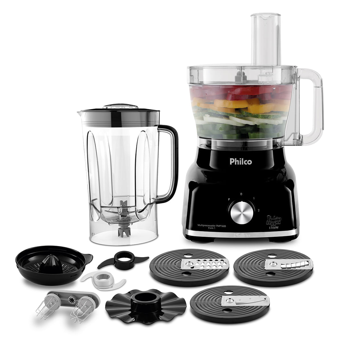 Multiprocessador Philco PMP1600P 9 em 1 1700W 220V