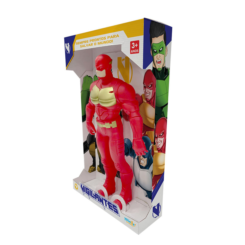 Boneco Articulado Vigilante Vermelho Mielle