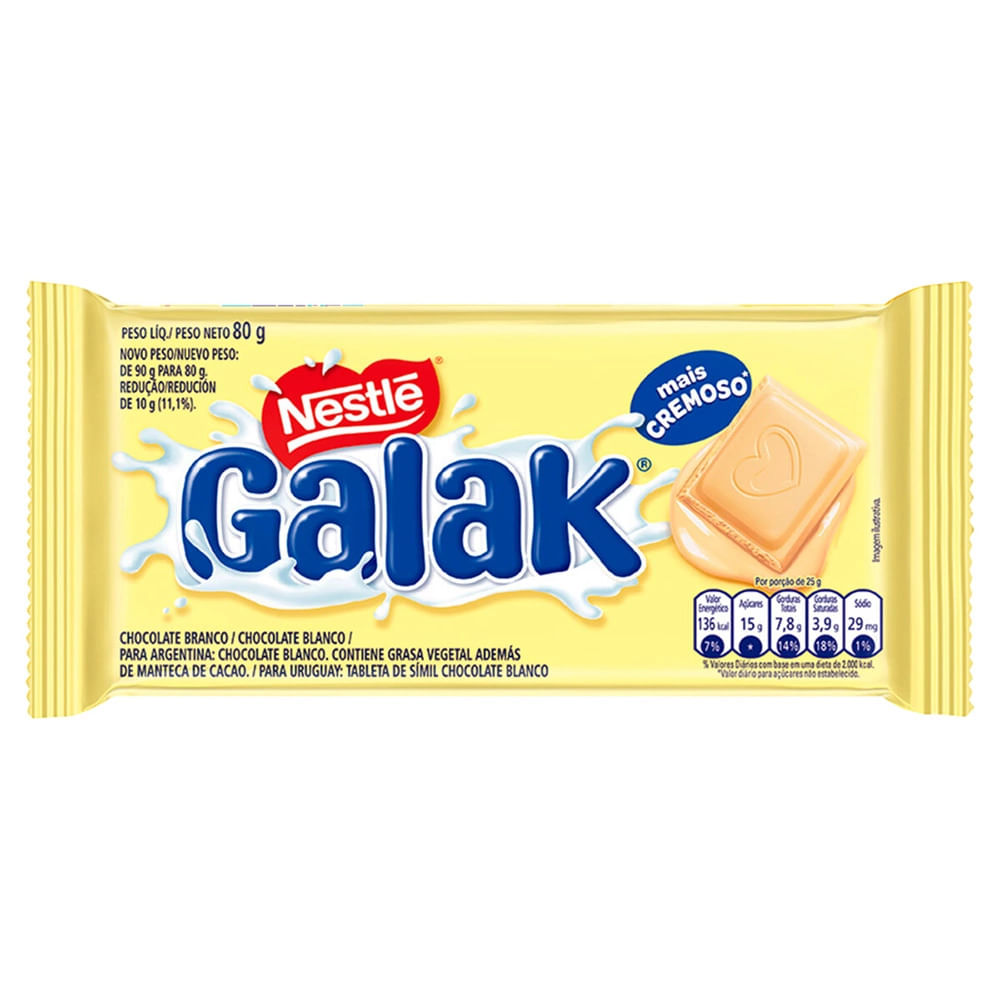 Chocolate Nestlé Galak 80g