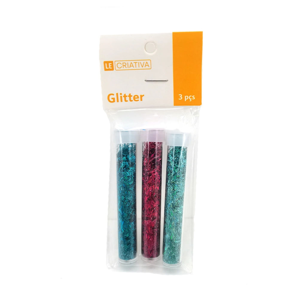 Glitter Le Pol  com 3 Unidades - Item Sortido