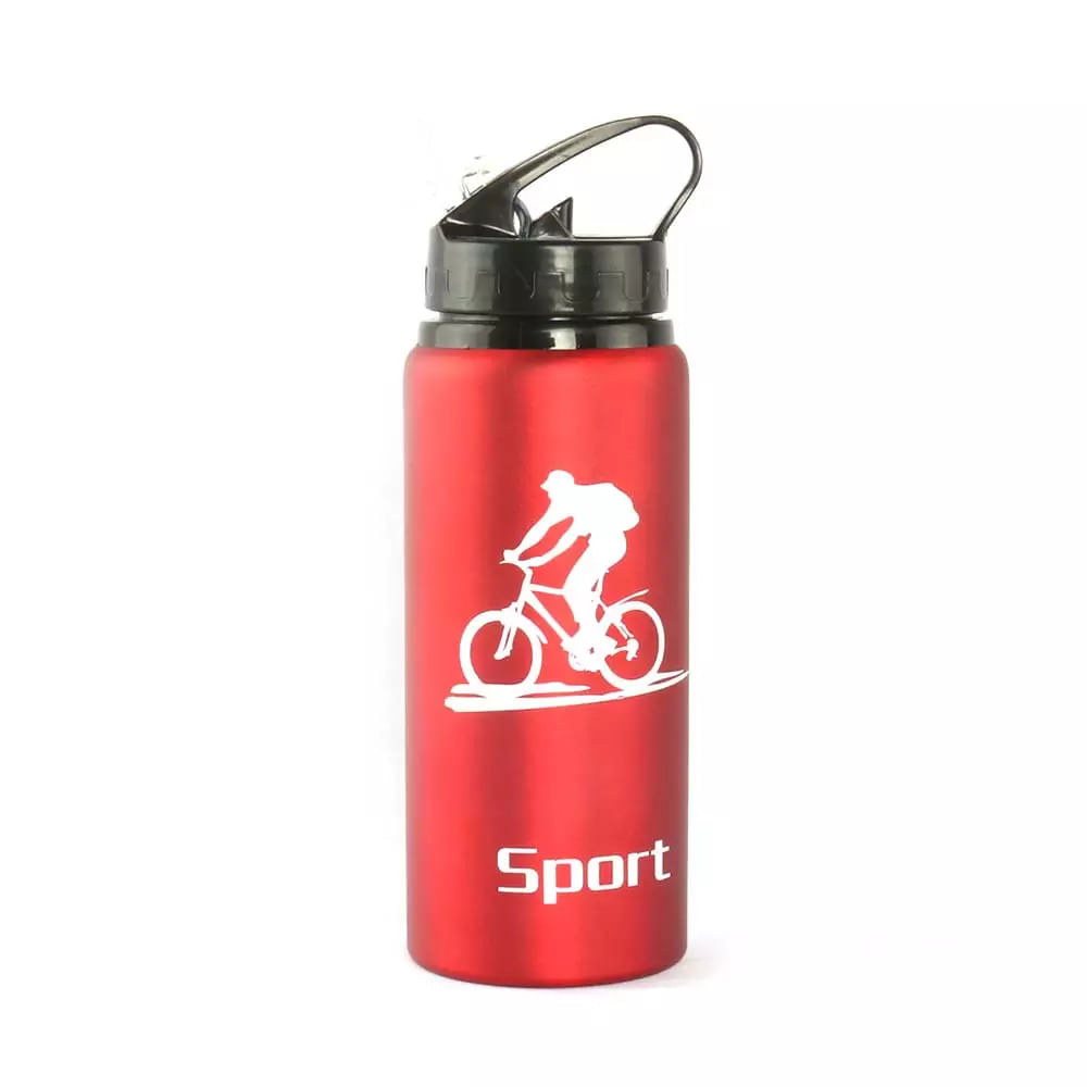 Garrafa Squeeze Le Track Alumínio Vermelho 600ml