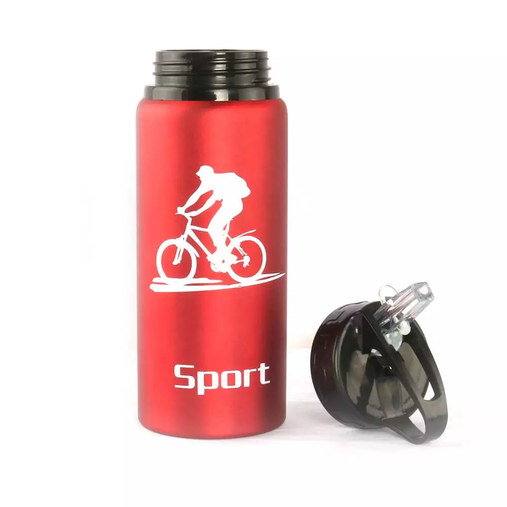 Garrafa Squeeze Le Track Alumínio Vermelho 600ml