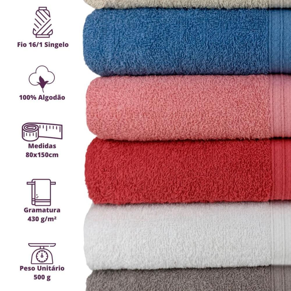 Toalha de Rosto Itália Soft Beka 430 g/m²  45x80 cm Rosê