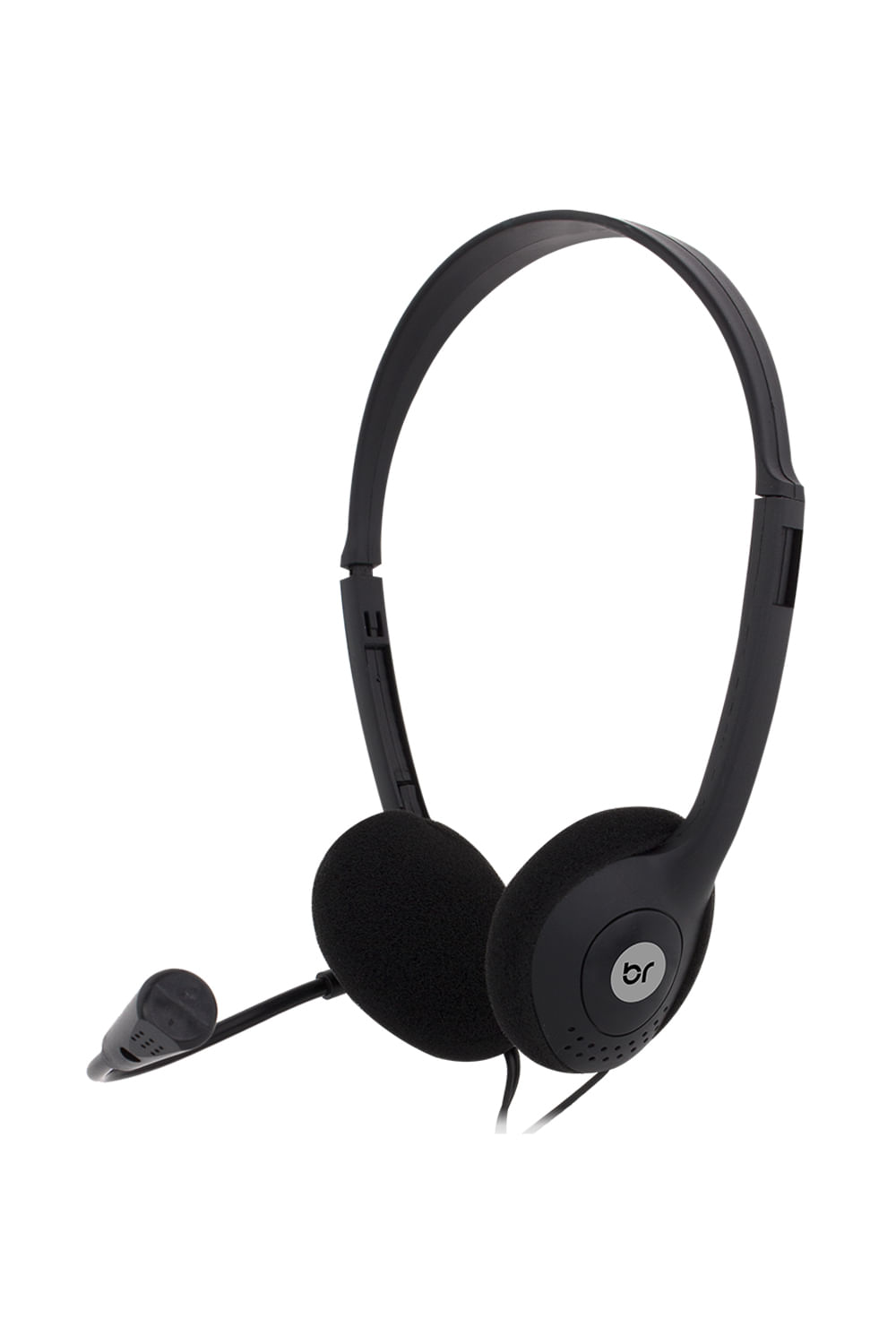 Headset Bright Office Haste Regulável e Microfone Preto 010