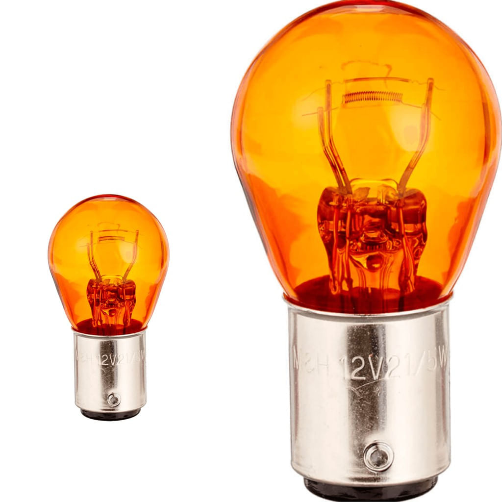 Lampada Um Polo 1156 P21W 24V Halogena Ambar Laranja Un