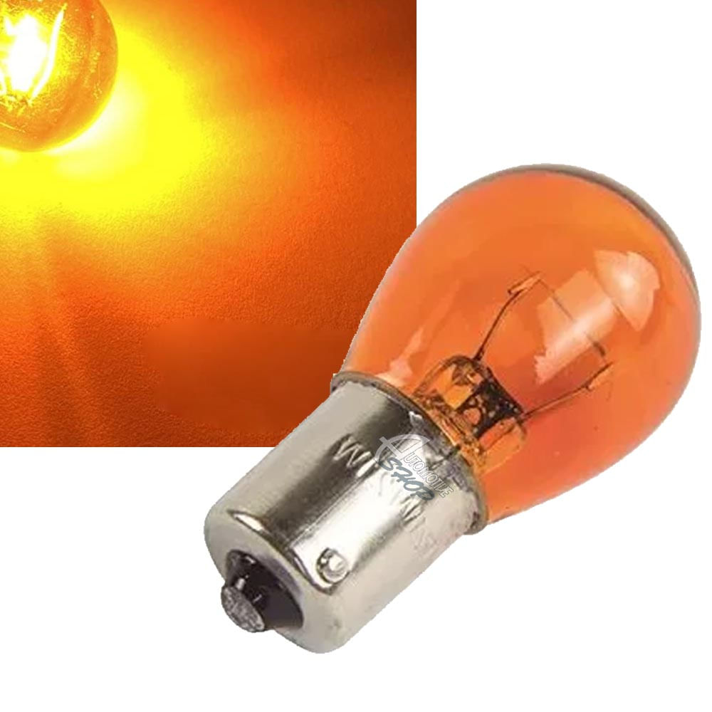 Lampada Um Polo 1156 P21W 24V Halogena Ambar Laranja Un