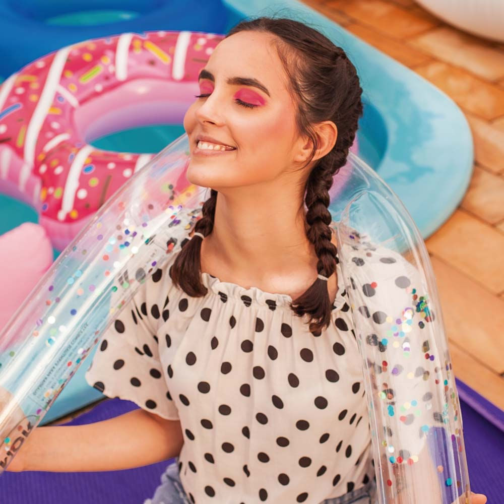 Flutuador Inflável com Glitter Sort