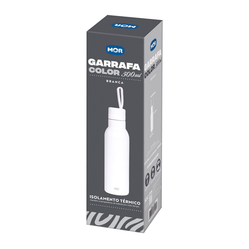 Garrafa Color 500ml Branco