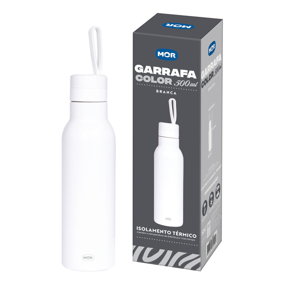 Garrafa Color 500ml Branco