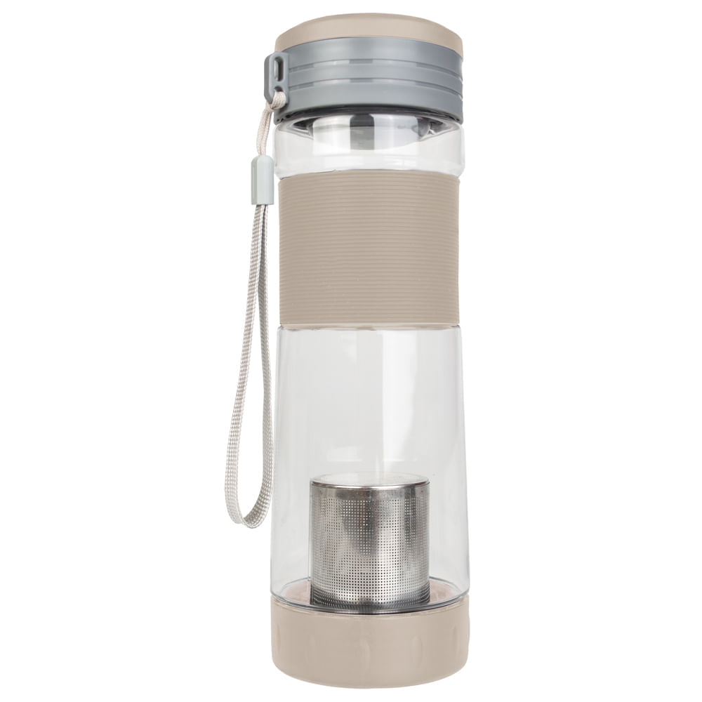 Garrafa com Infusor Bege 550ml