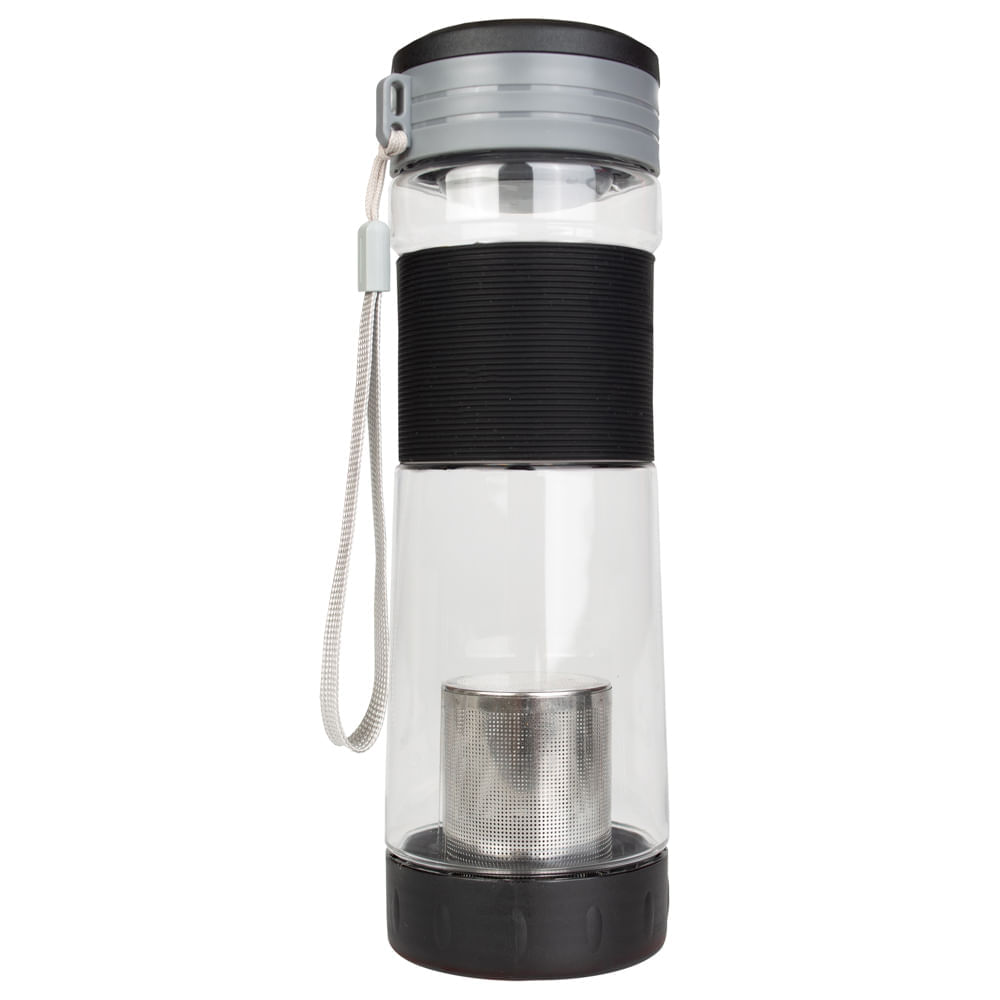 Garrafa com Infusor Preto 550ml