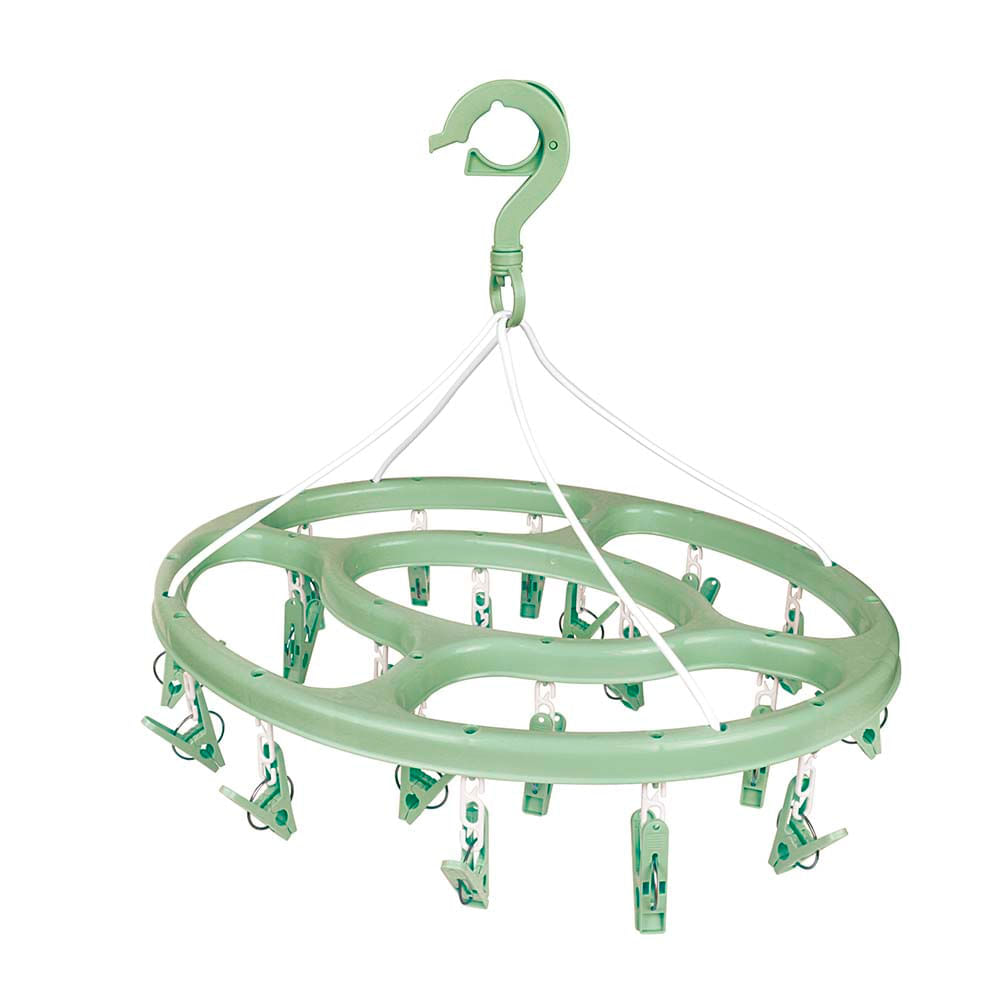 Mini-varal Oval 24 Prendedores - Verde