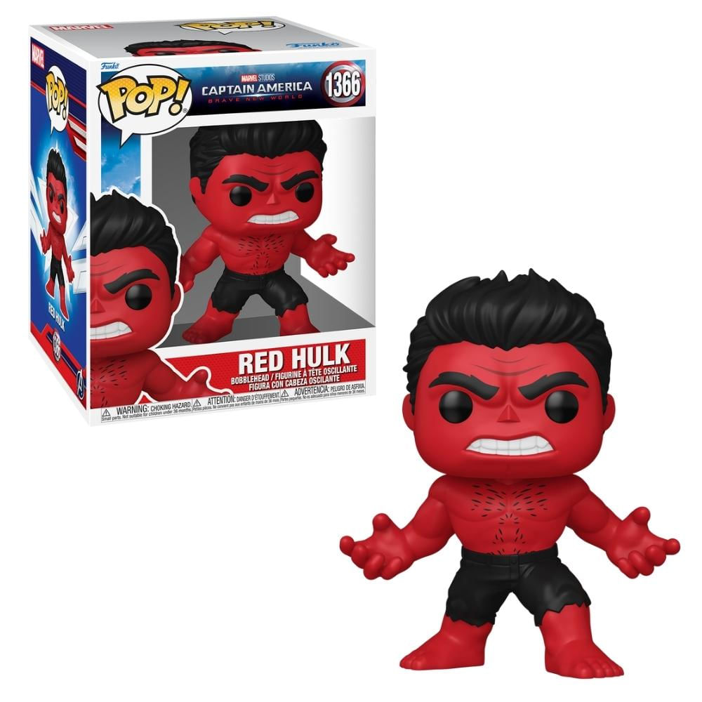 Boneco Funko Pop! Super Capitão América 4 - Hulk Vermelho