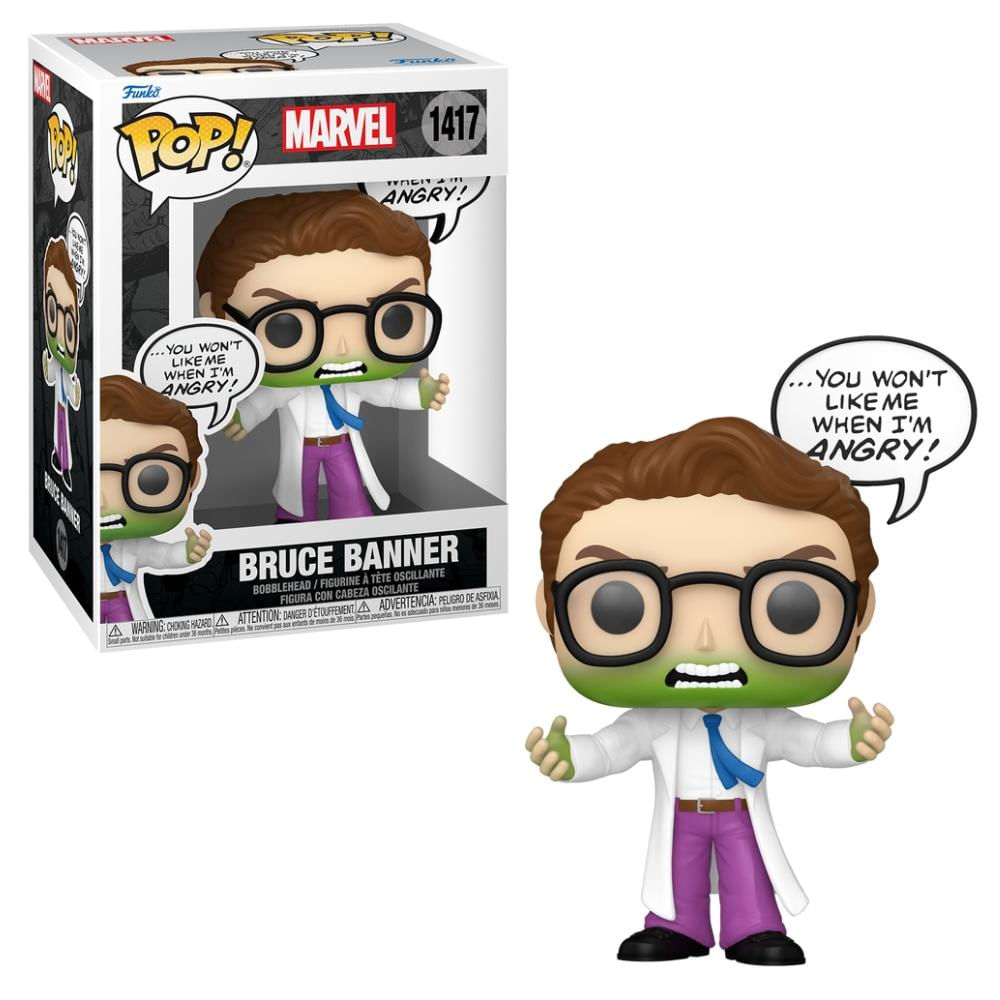 Boneco Funko Pop! Sayings Marvel - Bruce Banner