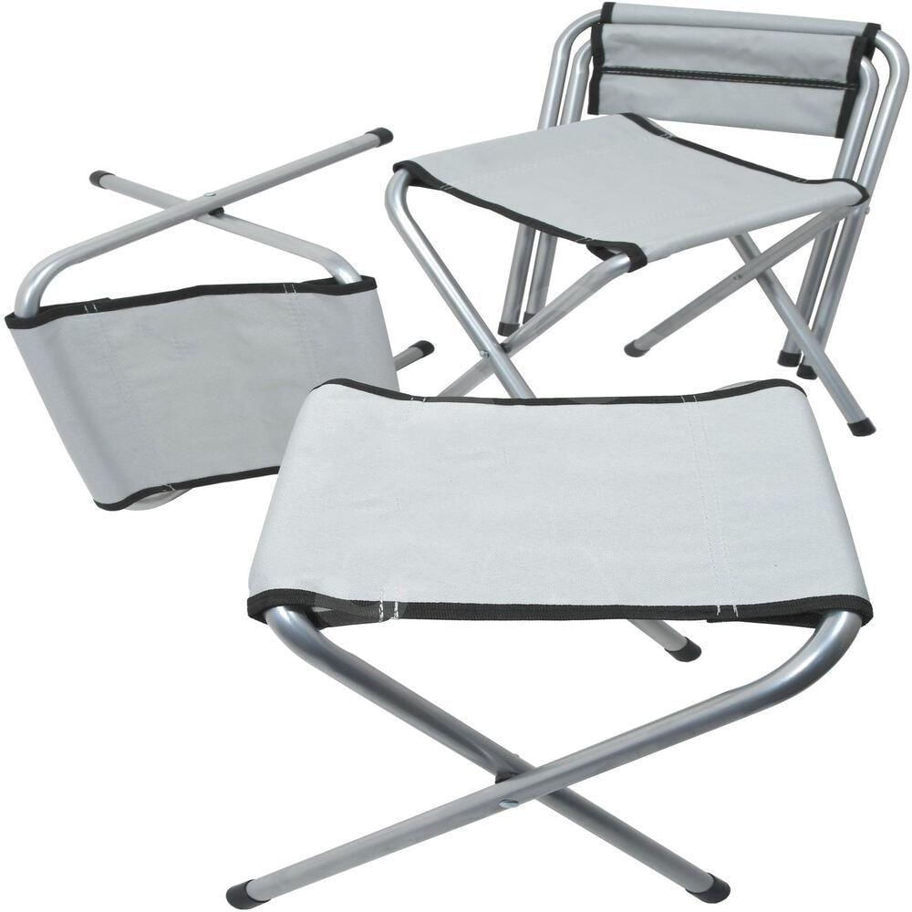 Mesa Maleta Dobravel Em Aluminio Com 4 Cadeiras Portatil Grande 120x60cm Altura Ajustavel Camping Praia Com Banquinhos B