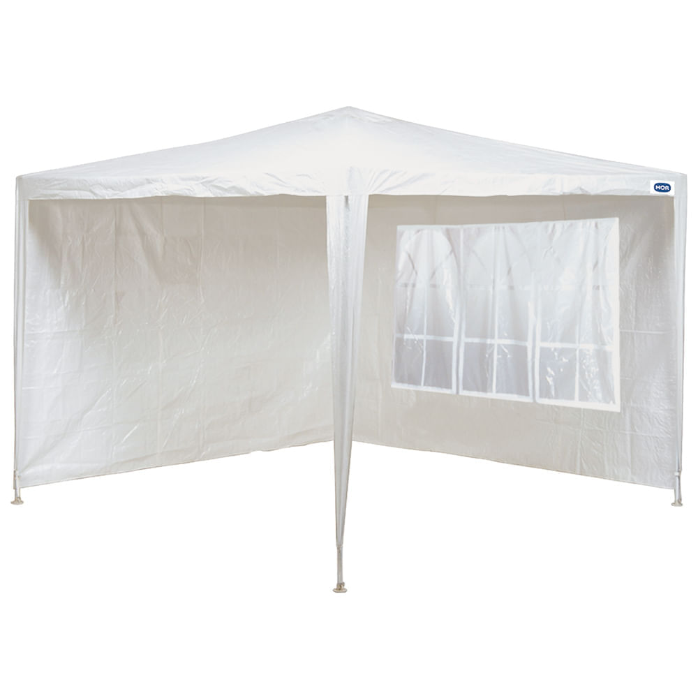 Conjunto Parede para Gazebo Ráfia Branco 3m x 3m