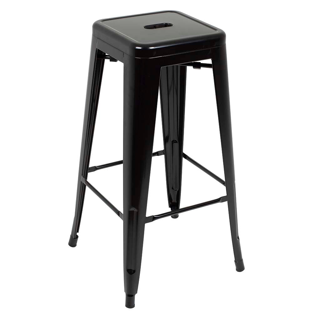 Banqueta Industrial Large Preta