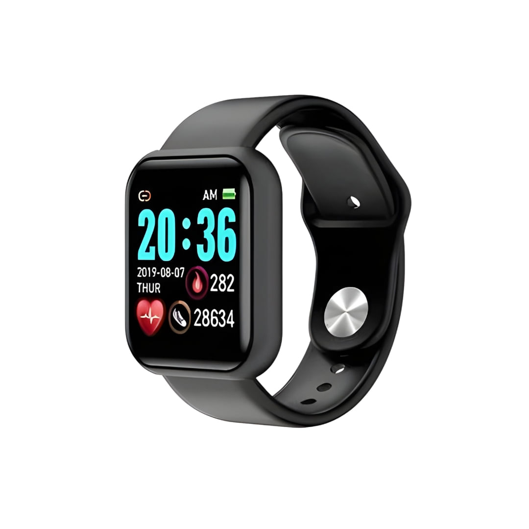 Kit Smartwatch D20 Pro e Fone Inpods I12 Bluetoorth Preto