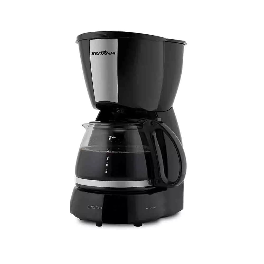 Cafeteira Elétrica Britânia CP15 15 Xícaras Inox Preto - 127V