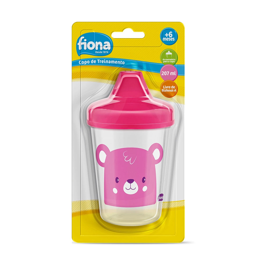 Copo Infantil Lillo Fiona Rosa 207ml