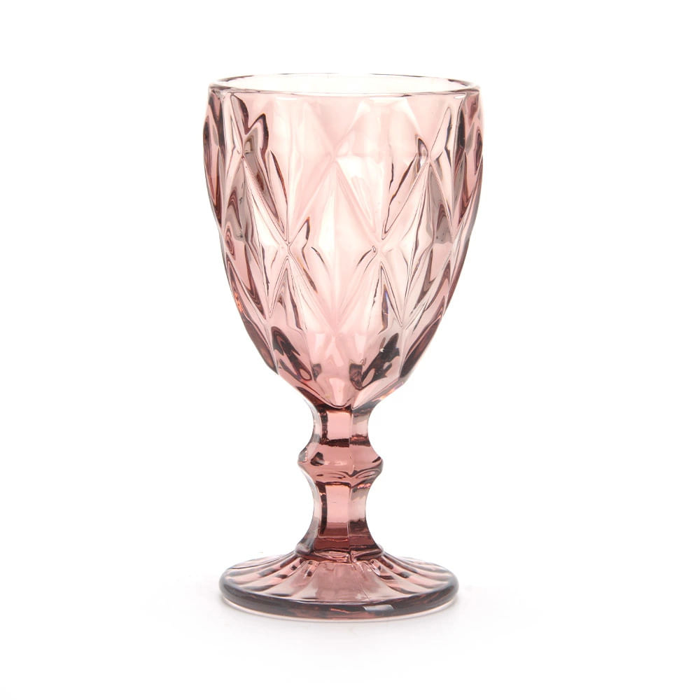 Taça de Vidro para Água Le Brisa Rosa 300ml