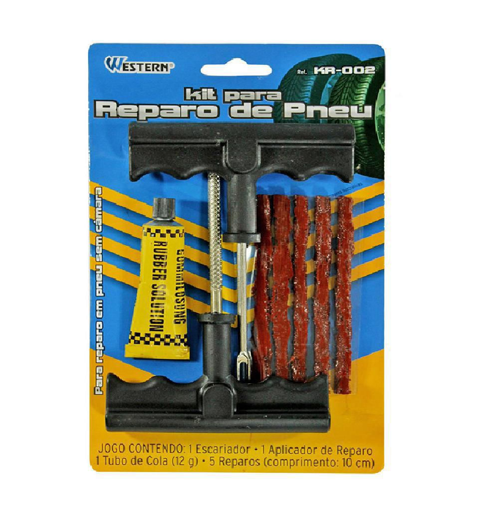 Kit para reparo de pneu com escariador furo carro e moto B