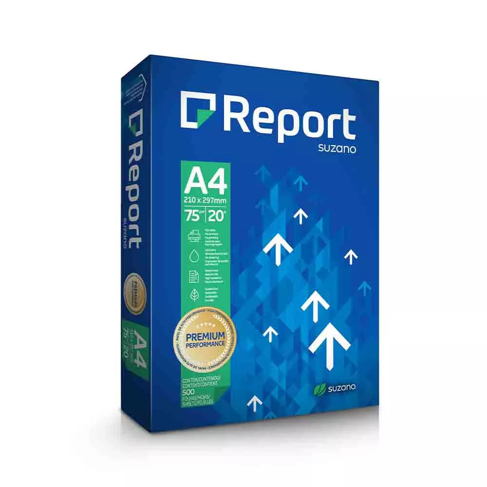 Papel Sulfite Report Multi A4 Branco 75g com 500 Folhas