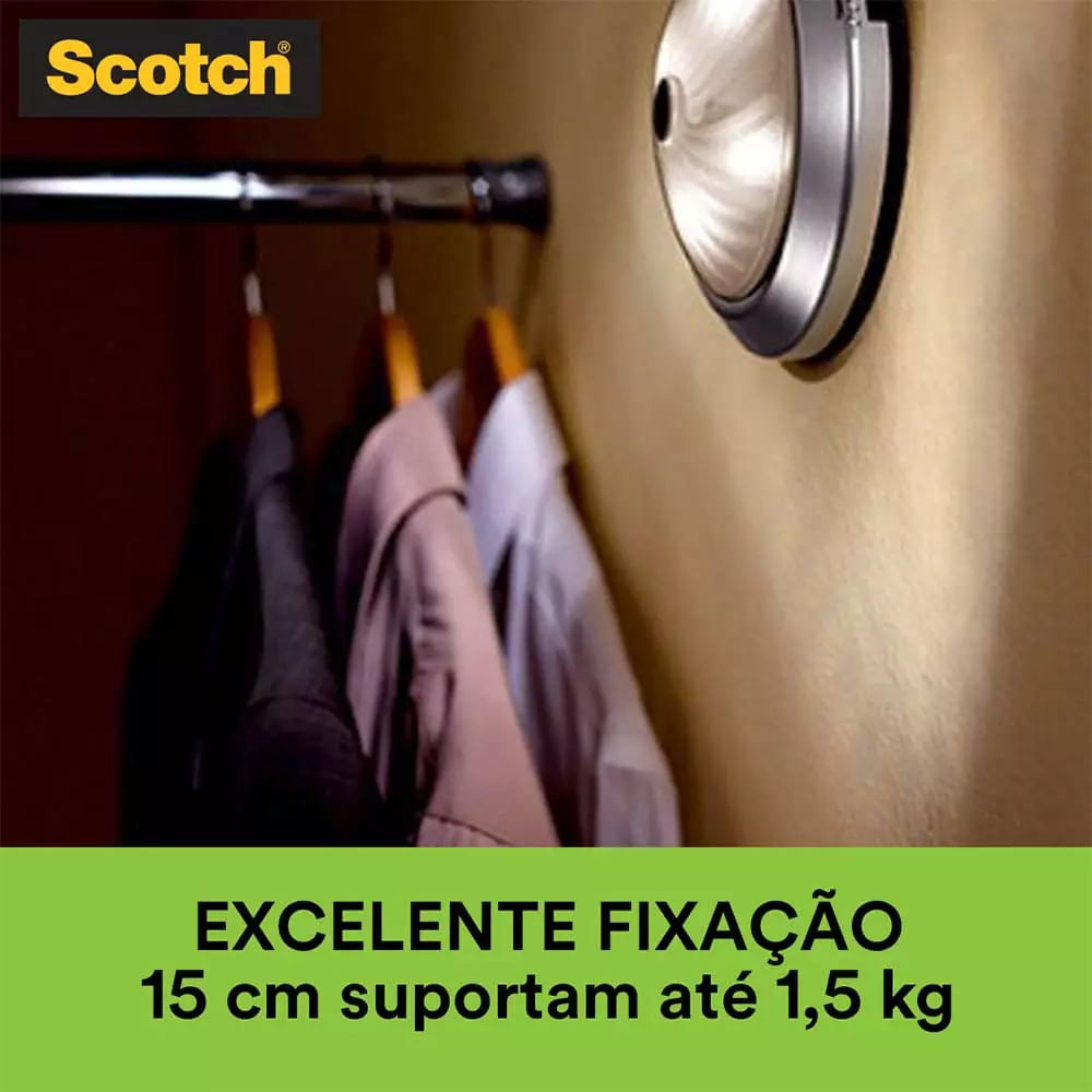 Fita Adesiva Dupla Face Scotch 3M com Espuma para Uso Interno 24mmx1,5m