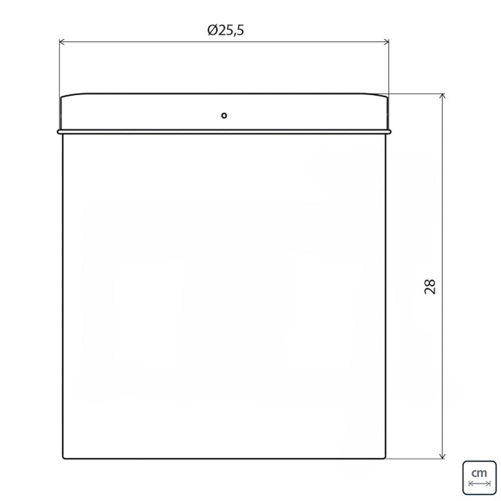 Lixeira Swing Basculante Inox Scotch Brite 12 Litros - Tramontina 94542/112