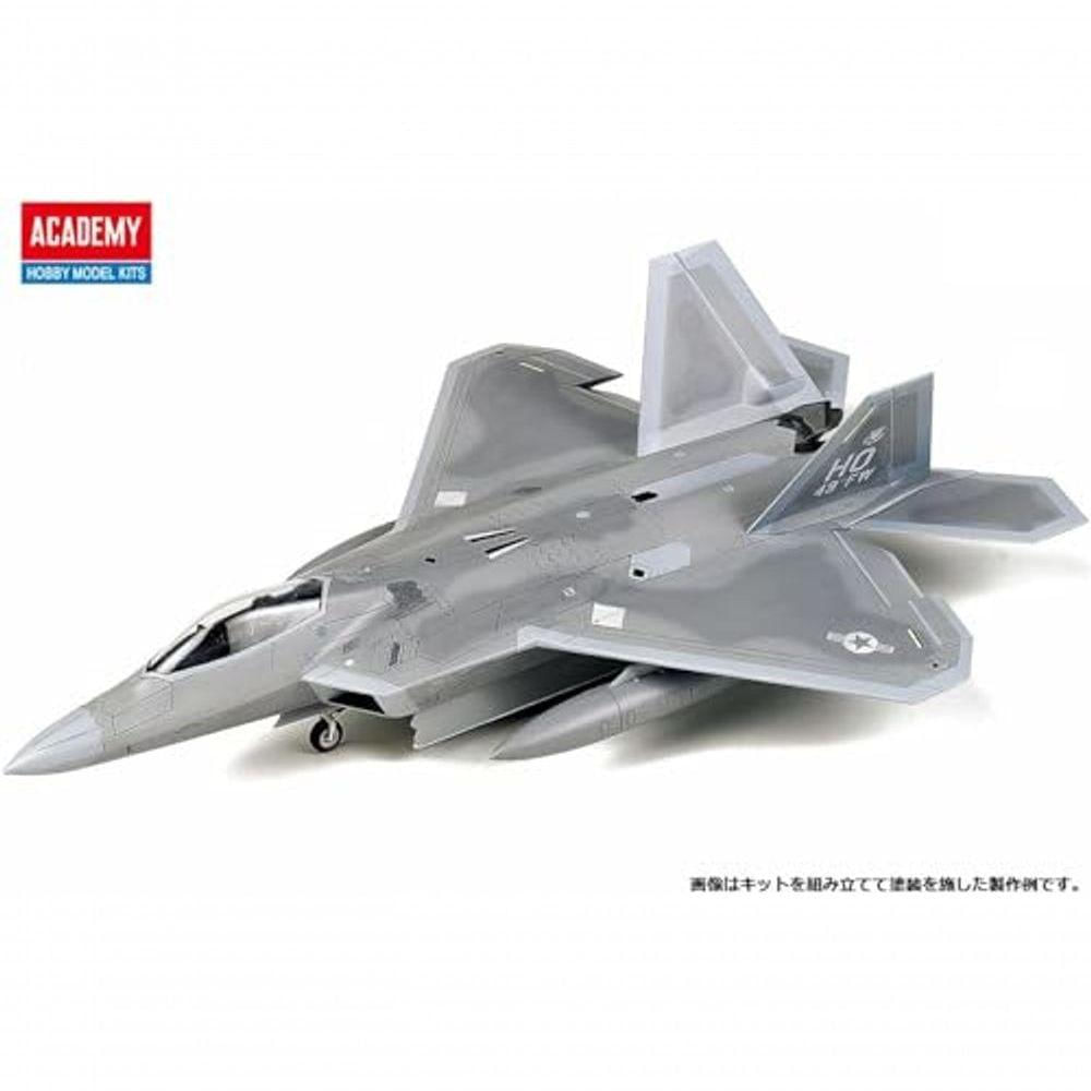 Academy F-22a Air Dominance Fighter 1-72 Modelo Com Detalhes Premium