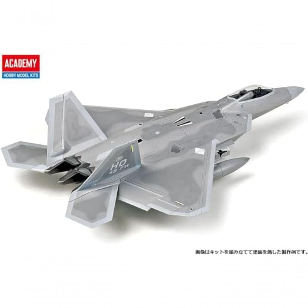 Academy F-22a Air Dominance Fighter 1-72 Modelo Com Detalhes Premium