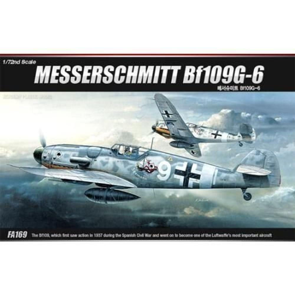 Academy 1-72 Messerschmitt Bf 109g-6 - Kit de Montagem Para Avião