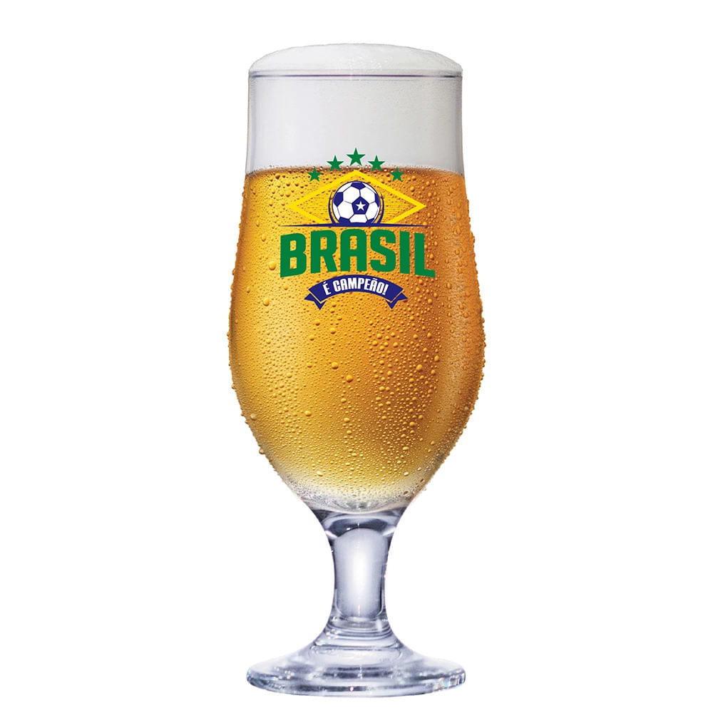 Taça para Cerveja Ruvolo Royal Beer Brasil é Campeão! 330ml