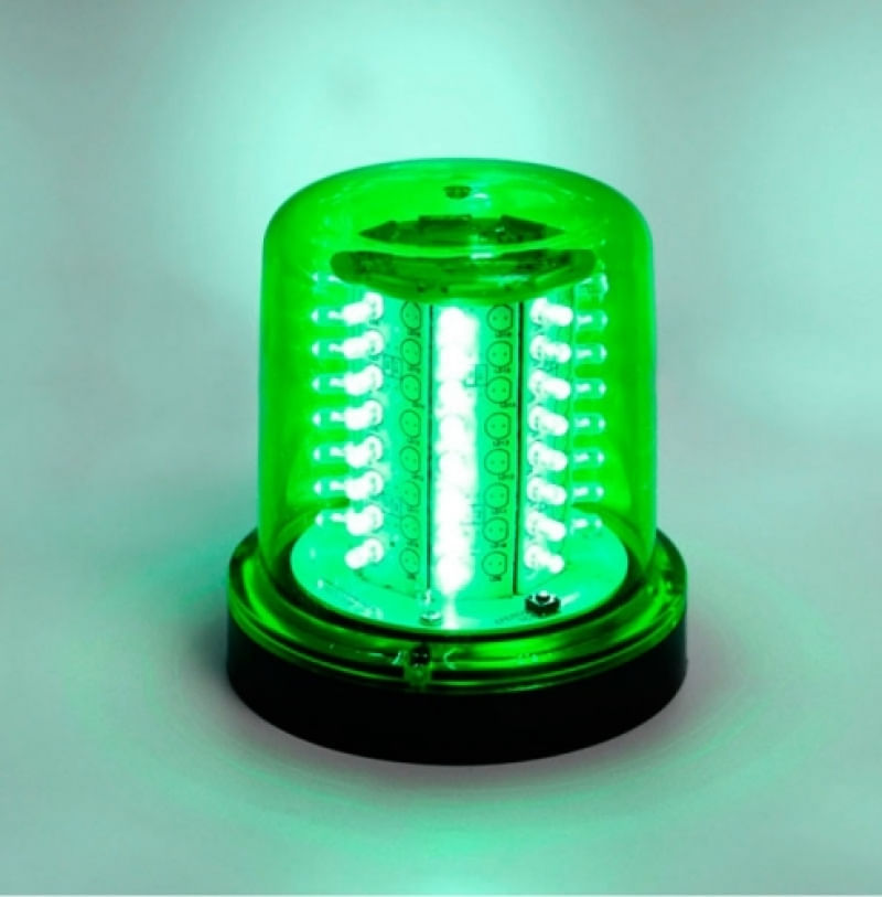 Giro Led Giroled Giro Flex Guinchos Moto Led Alto Brilho Verde 12 / 24