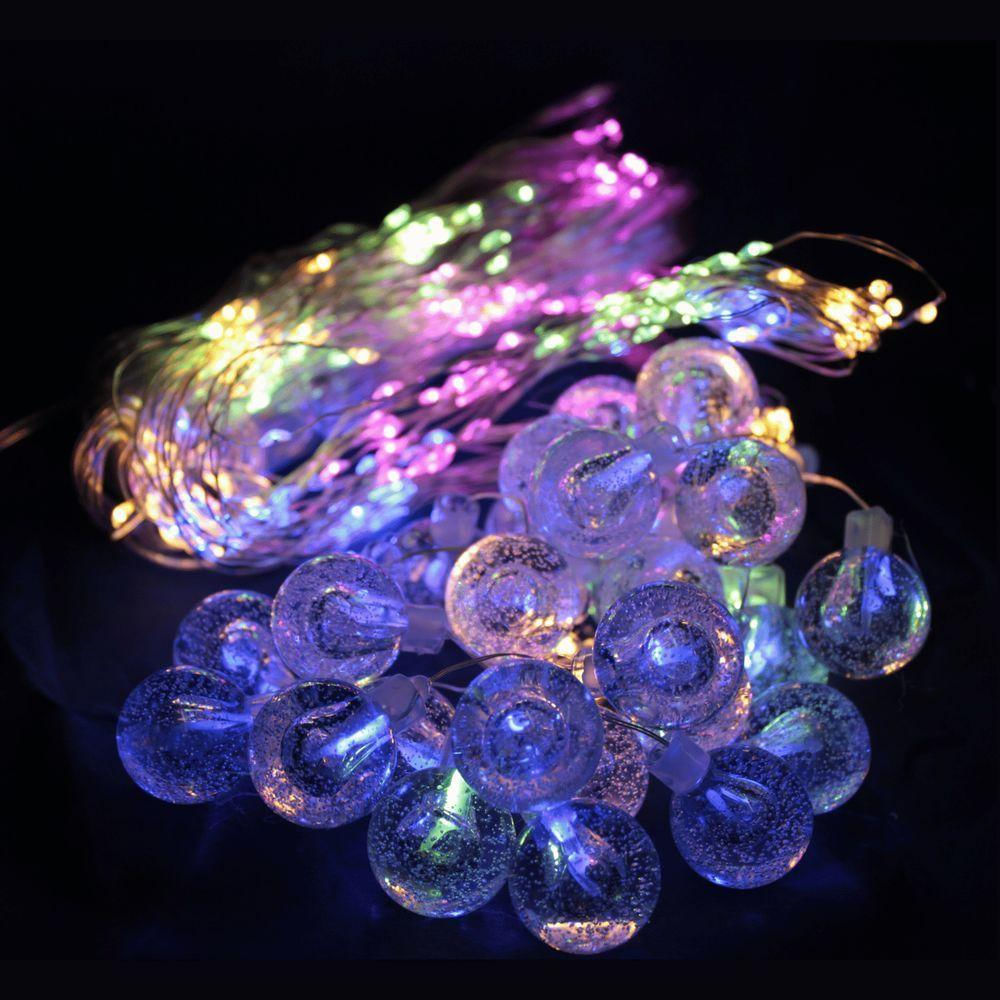 Cascata 300 Micro Leds 8 Funções - Chibrali - Led Colorido C- Fio Transparente