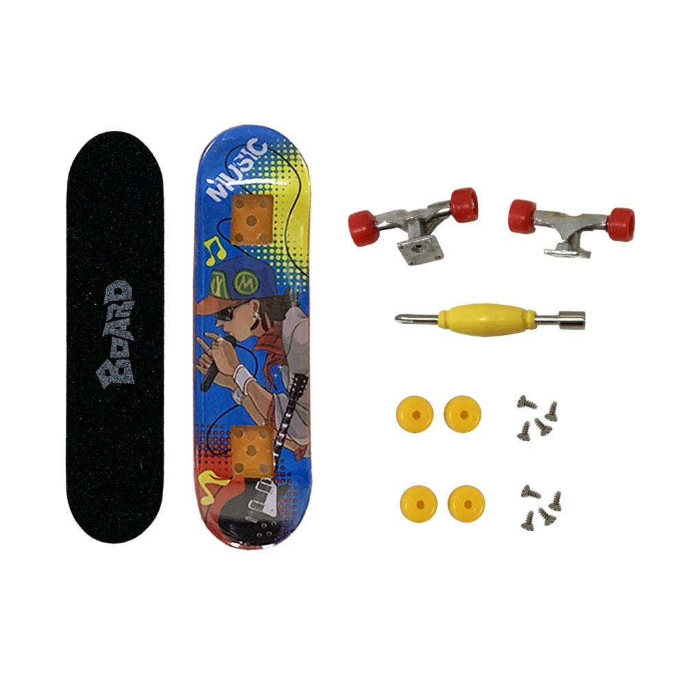 Skate de Dedo Multikids Prodeck com Acessórios - Item Sortido