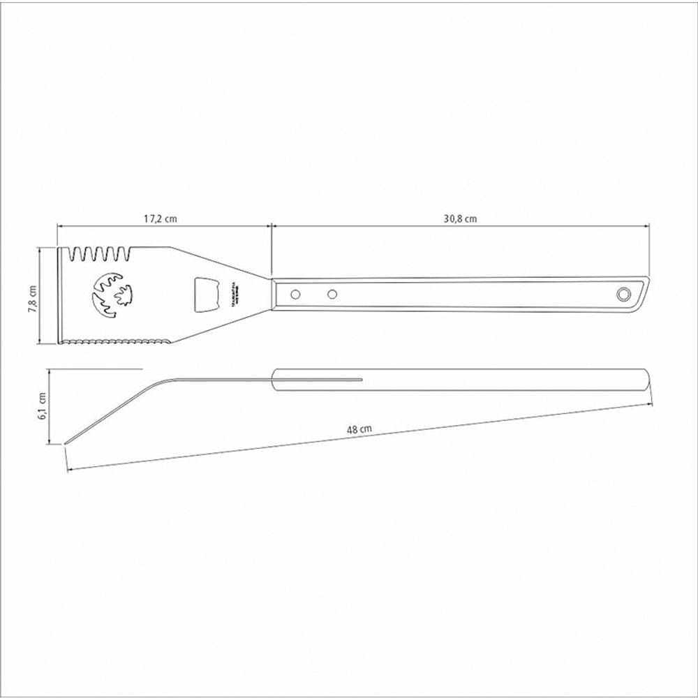 Espátula Multifuncional Para Churrasco Tramontina 26442100 Marrom