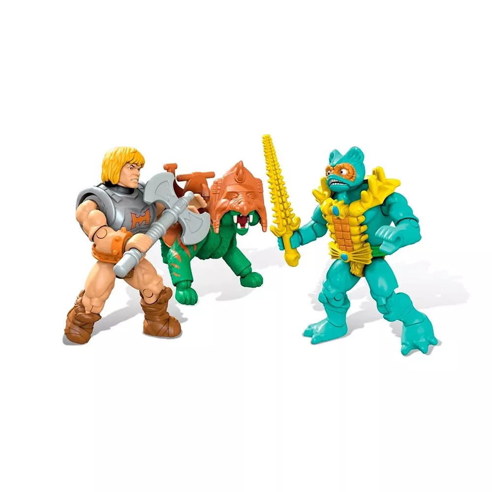 Boneco Mega Construx Mestres do Universo, Gato de Batalha Versus Roton