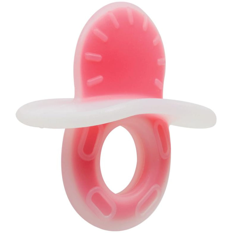 Mordedor Texturizado Em Silicone - Rosa Buba Baby