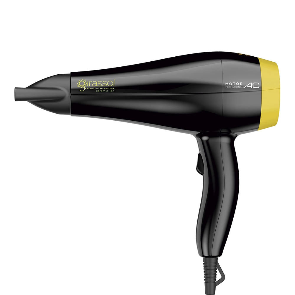 Secador de Cabelo Gama Italy Girassol Ceramic Ion 2000W Preto - 127V