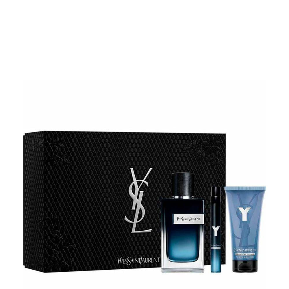 Kit Yves Saint Laurent Y - Eau De Parfum 100ml+ Travel Size 10ml + Shower Gel 50ml