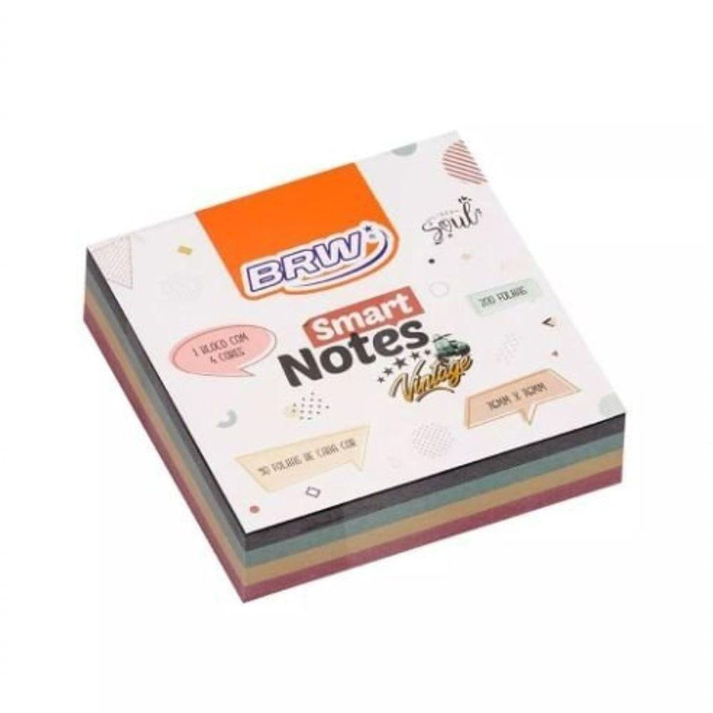 Bloco Adesivo Smart Notes 76x76 Vintage