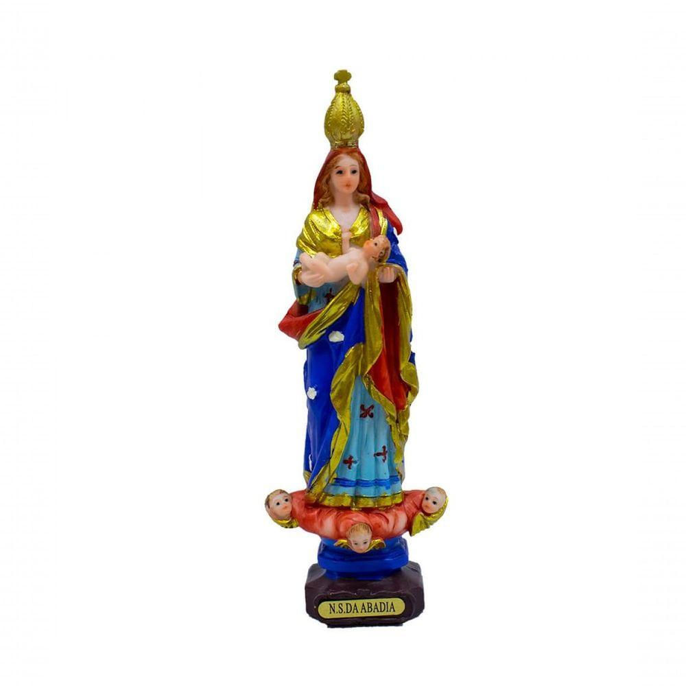 Nossa Senhora Da Abadia 15.5cm - Enfeite Resina - Tudo Em Caixa