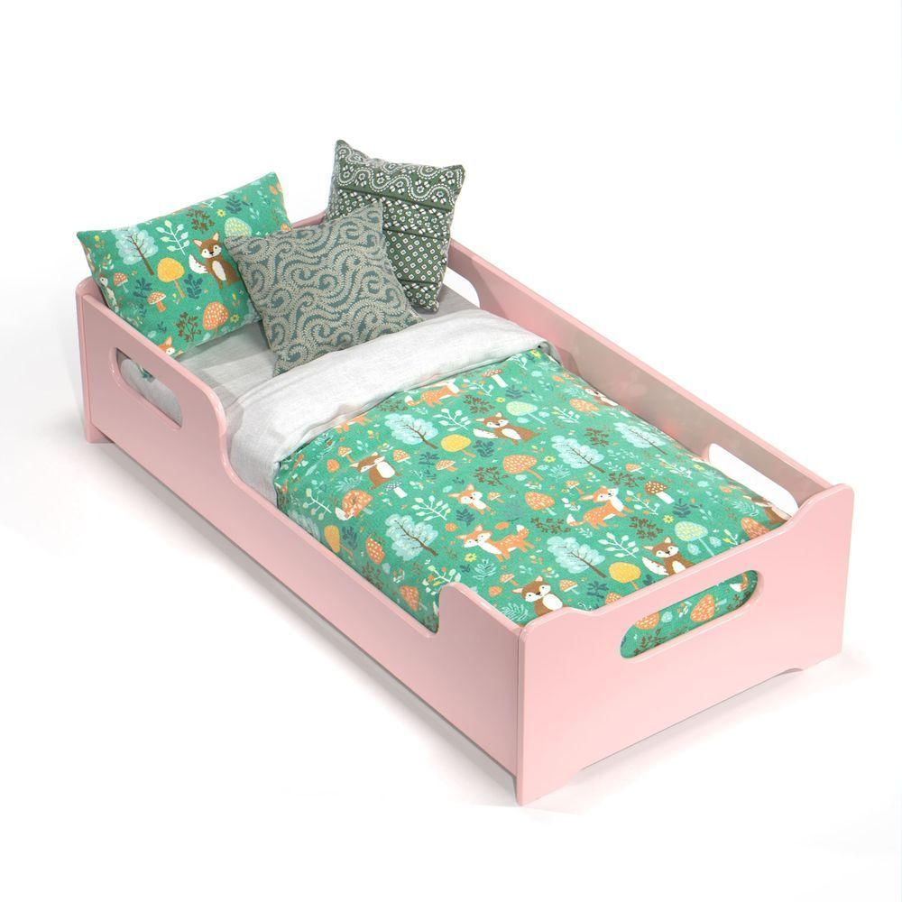 Cama Encanto Montessoriana Infantil Com Proteção Lateral Para Quarto De Criança Menina Rosa