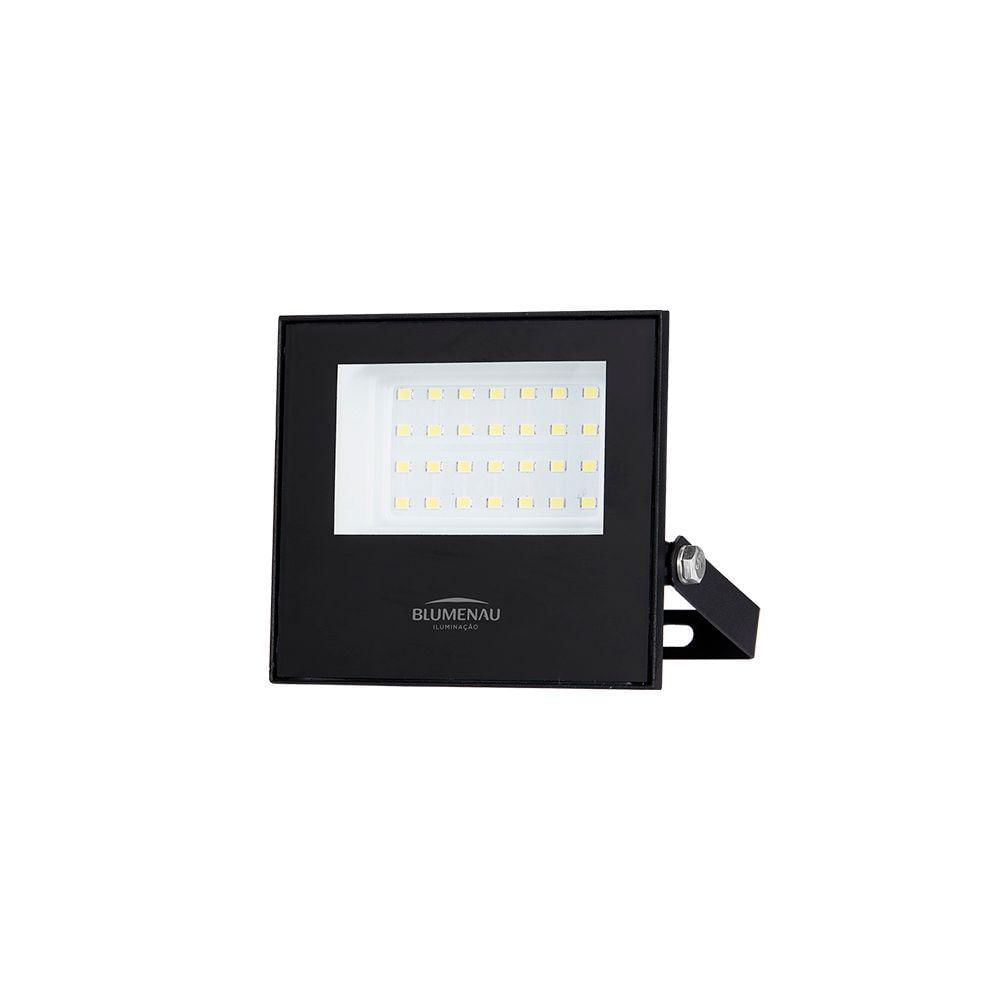 Refletor Blumenau Led Play 30w Preto Bivolt 6500k Luz Branca