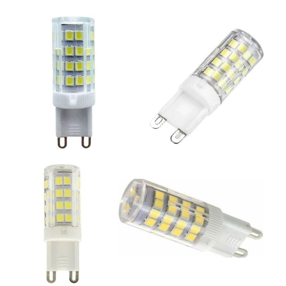 Kit 5 Lâmpadas De Led G9 5w Branco Frio(6000k) P-lustres E Arandelas