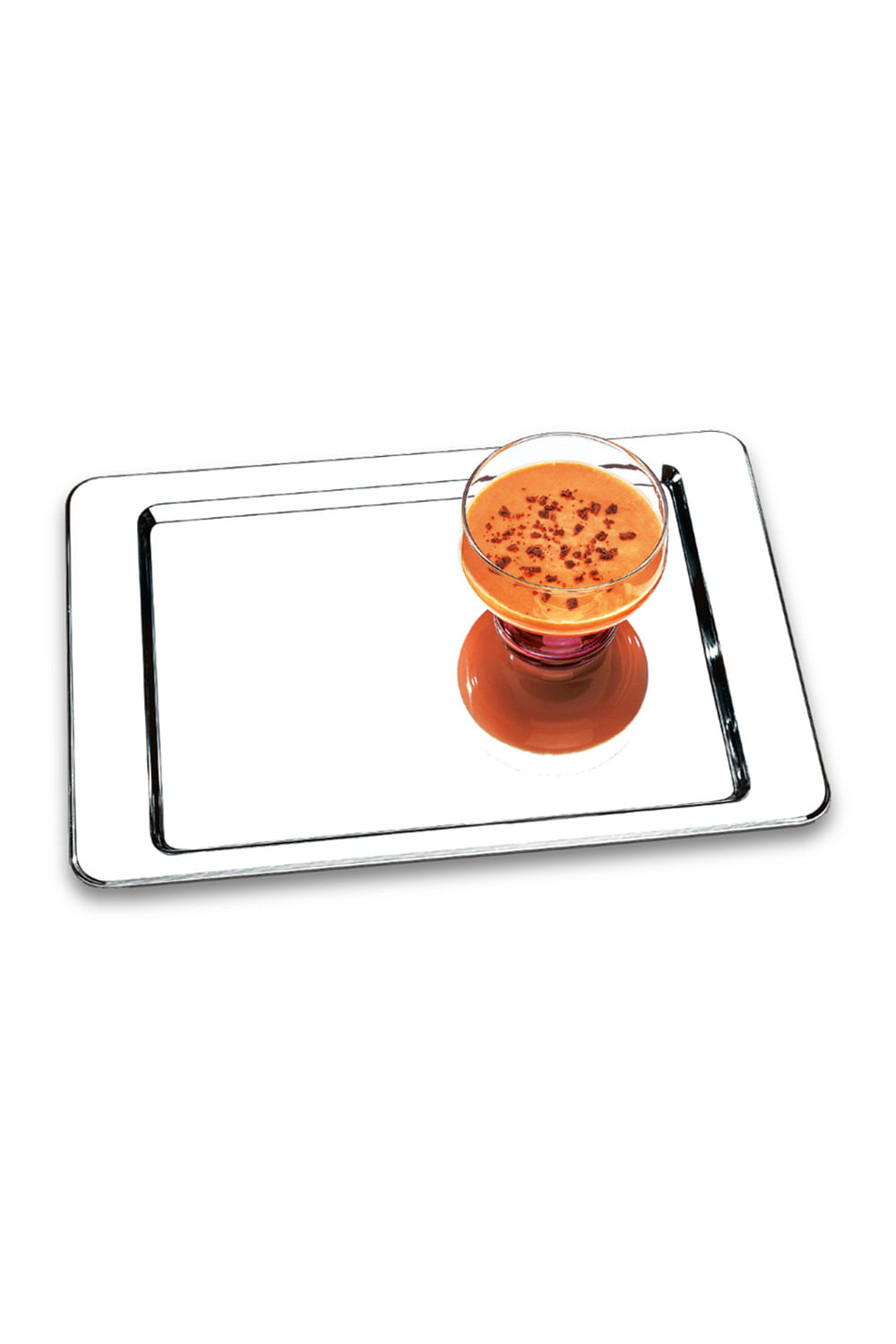 Bandeja Brinox Átina em Aço Inox 40x28cm - 1 Peça