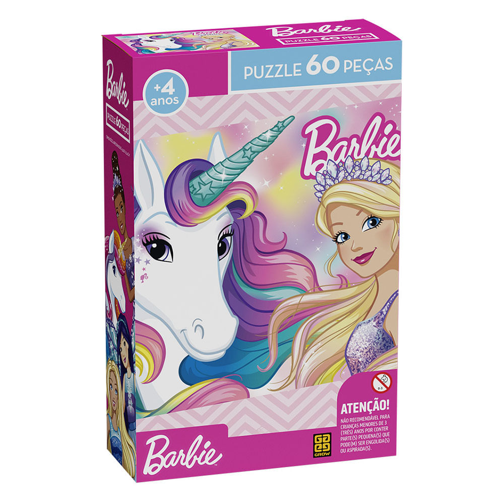 Quebra-Cabeça Grow Barbie 60 Peças