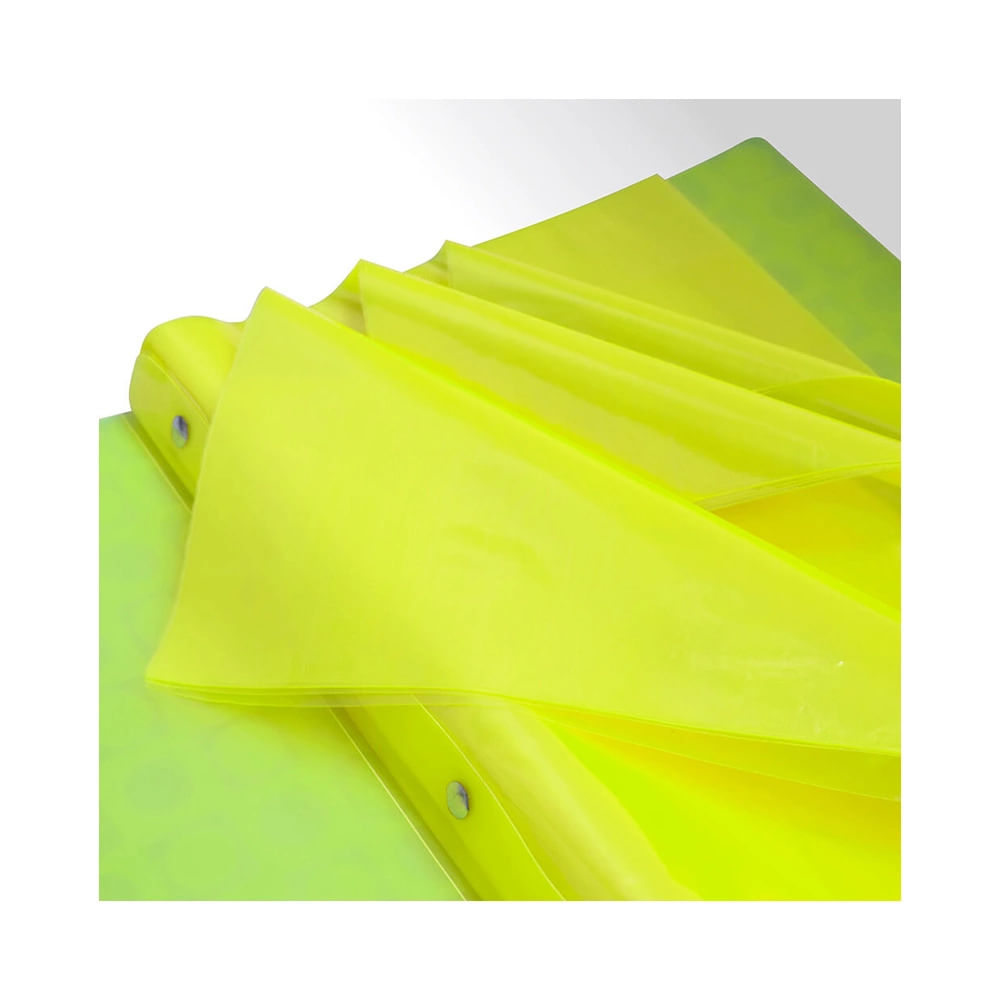 Pasta Catálogo Dac A4 Bubble Neon Amarelo com 10 Envelopes 30x22,5cm